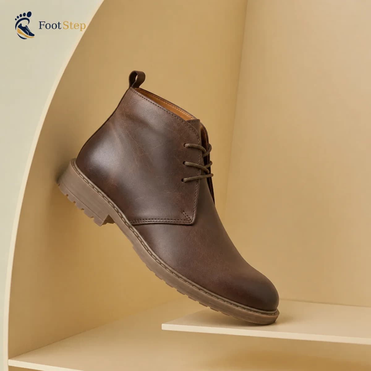 Brown chukka boot