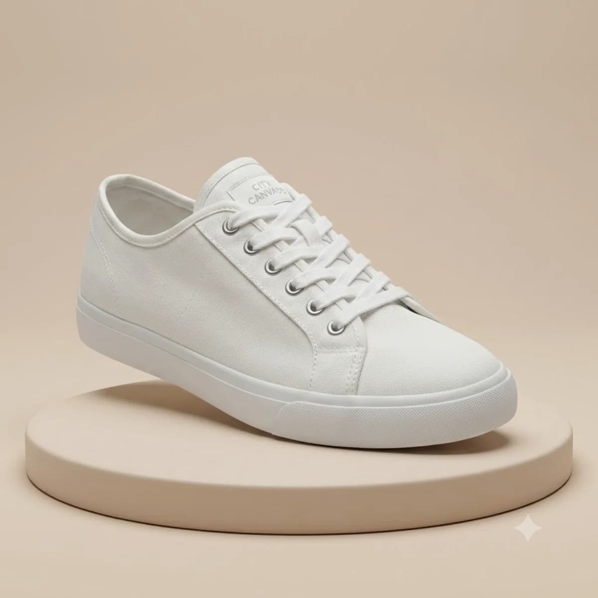 Classic White Canvas Slip-On