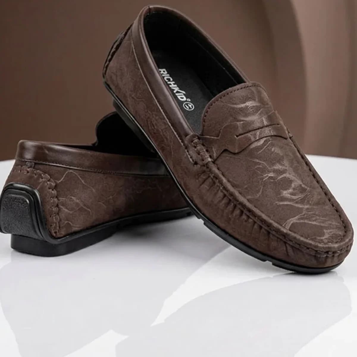 SoftShine Sadel Loafer Chocolate