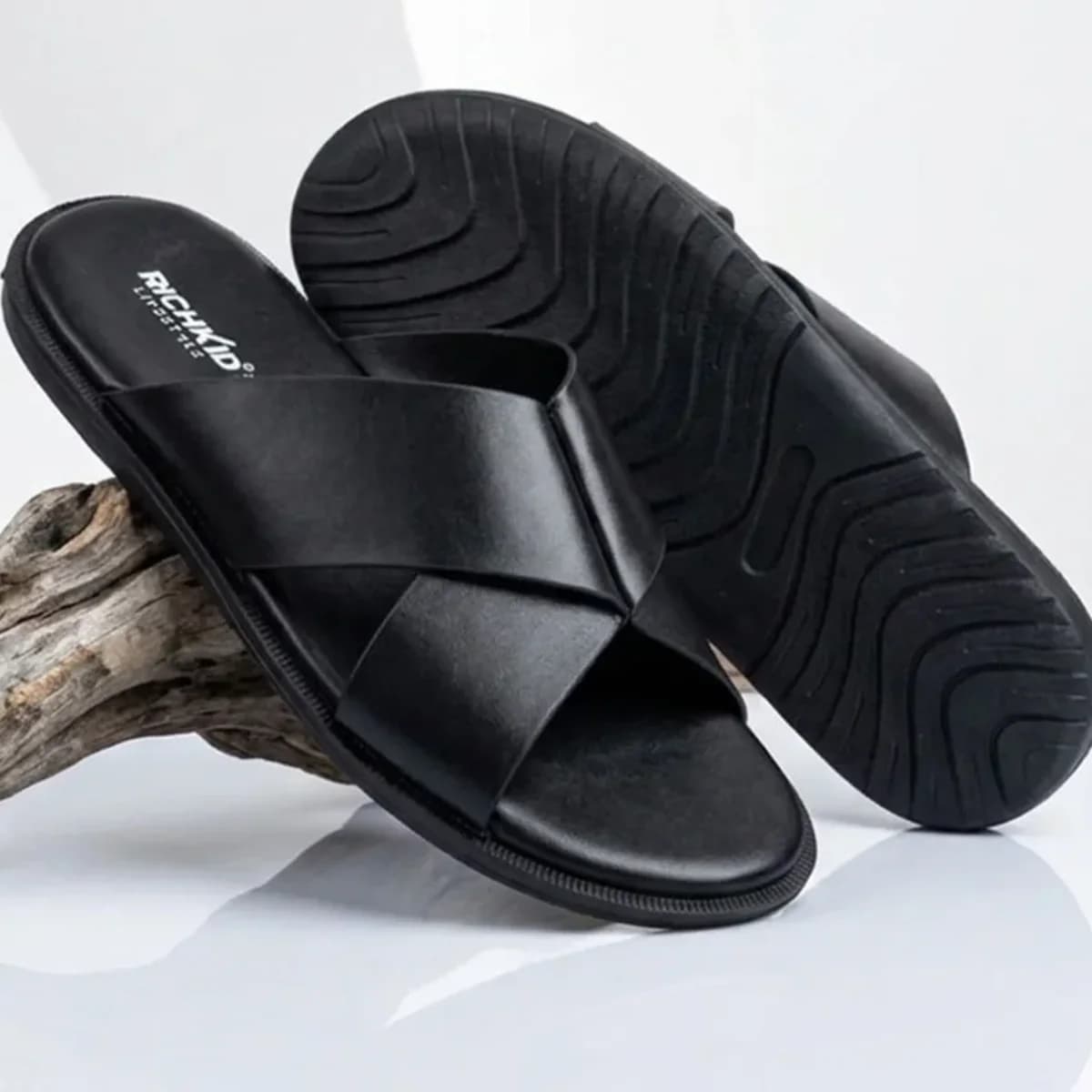 Cross Sandals Black
