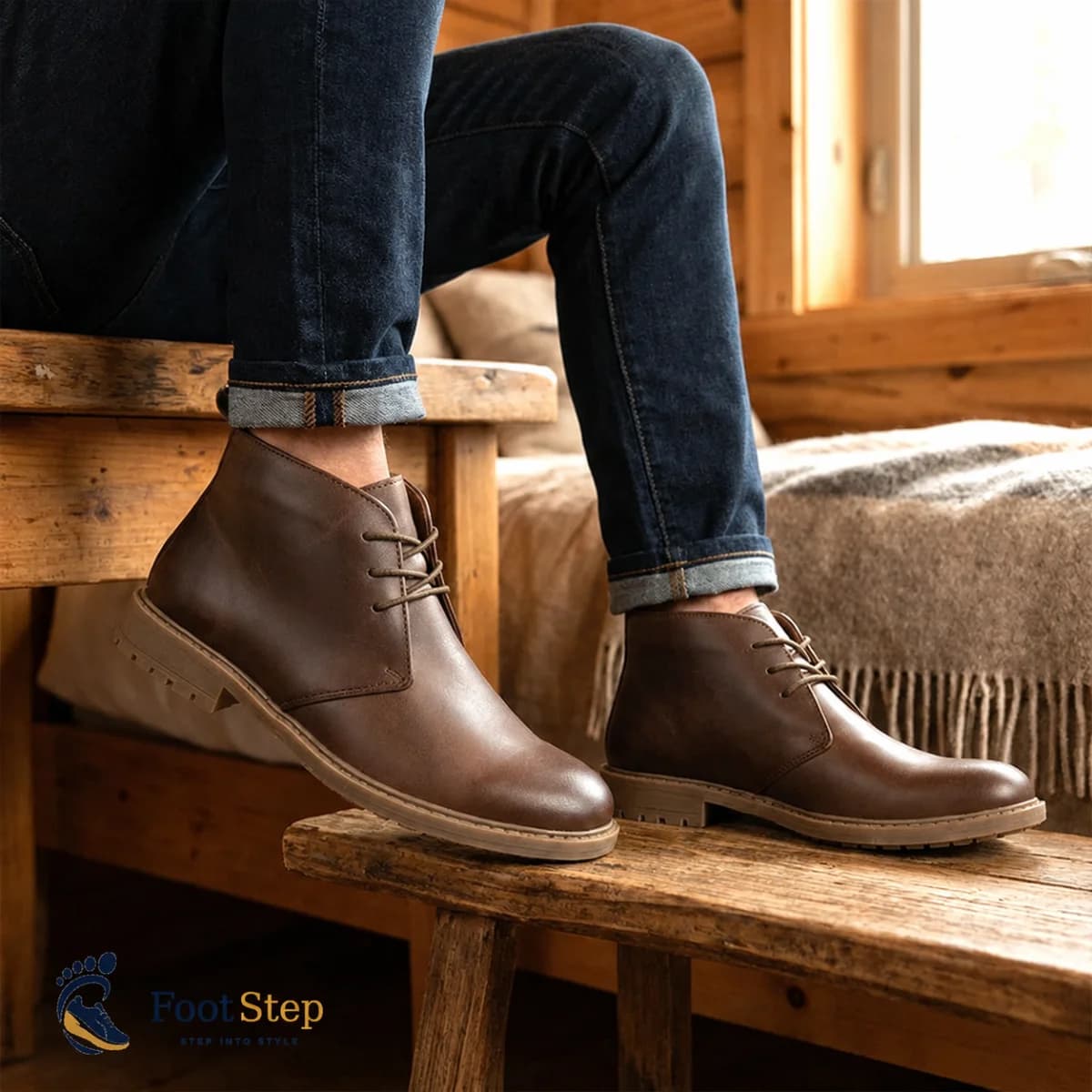 Brown chukka boot — view 2