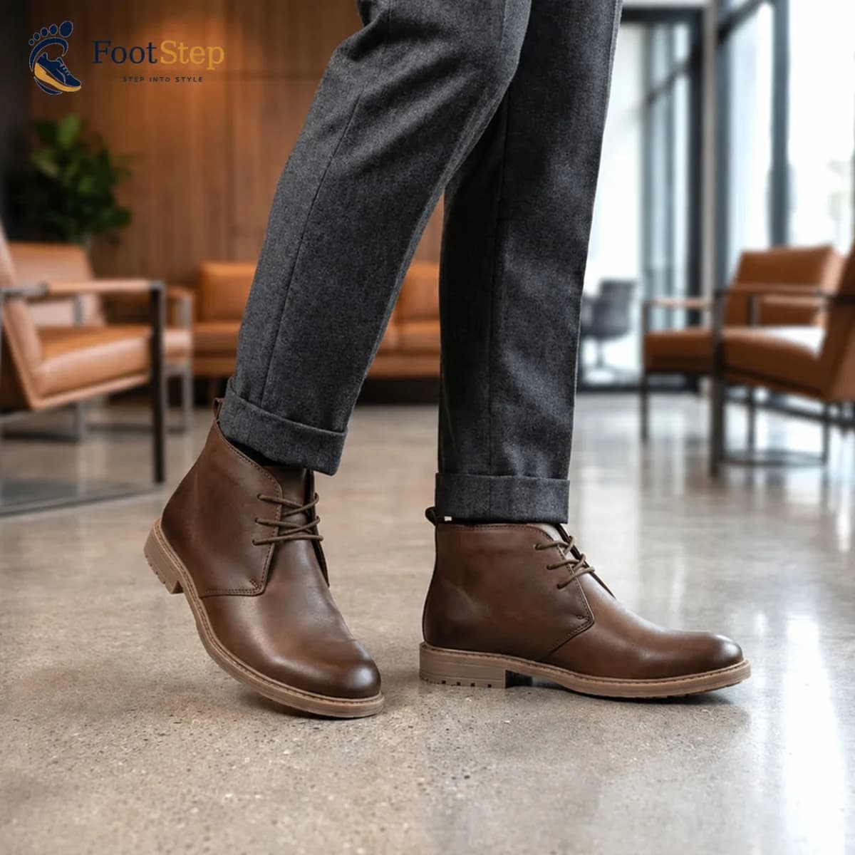 Brown chukka boot — view 3