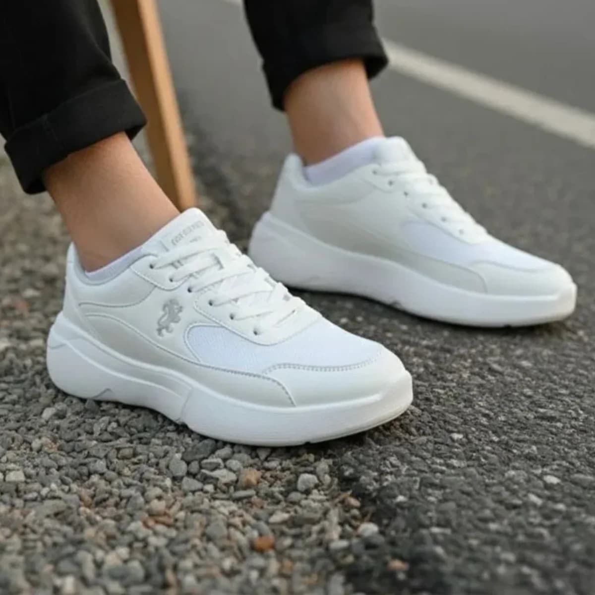 Dragon White Light Sports Shoe — view 3